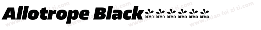 Allotrope Black字体转换